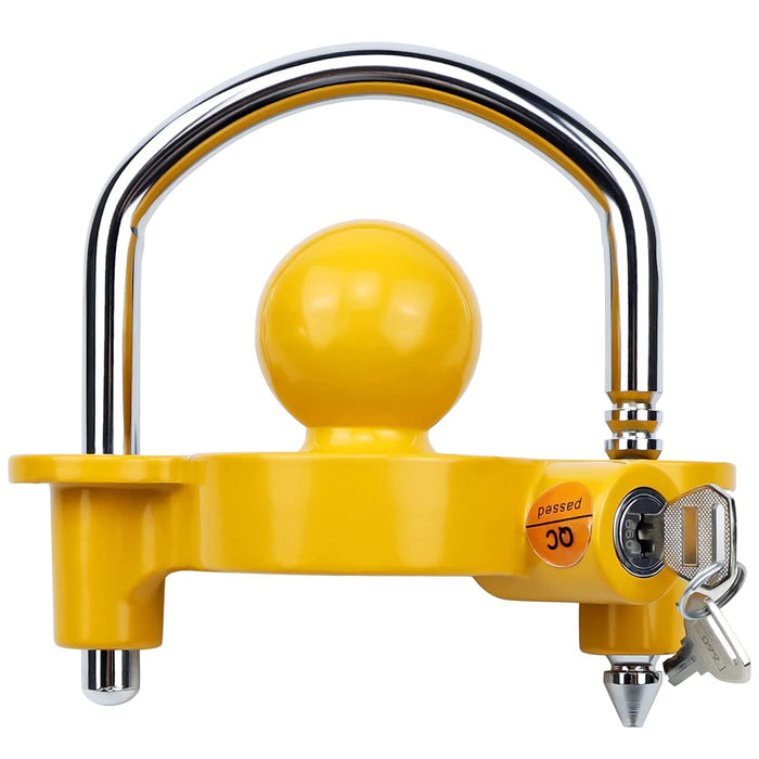 72783 Trailer Hitch Lock Tow Ball Coupler U-Shape Adjustable Heavy-Duty Steel Lock