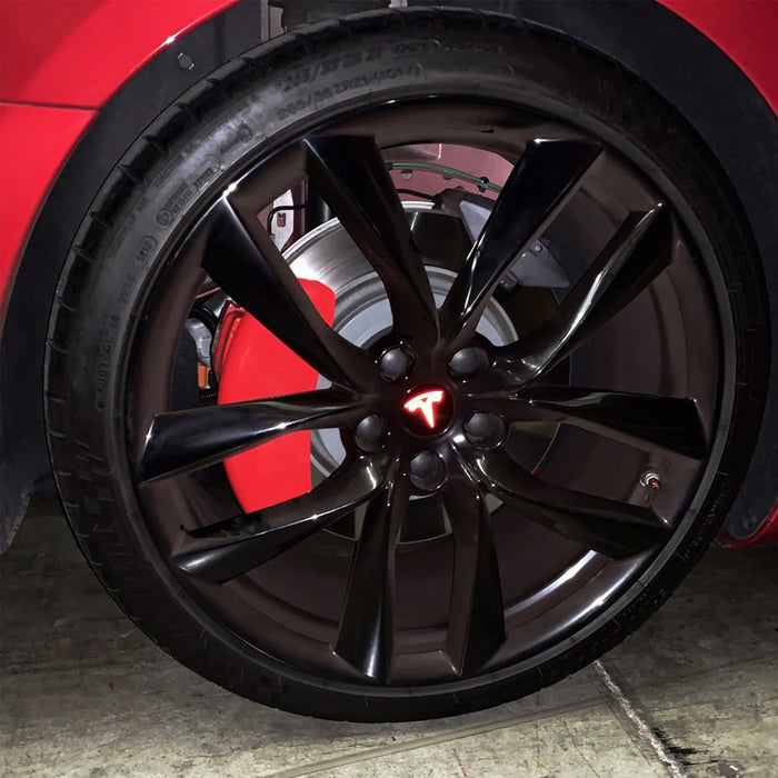 Red Brake Caliper Covers for Tesla Model 3 2017-2020 18" 19" Wheels Hub