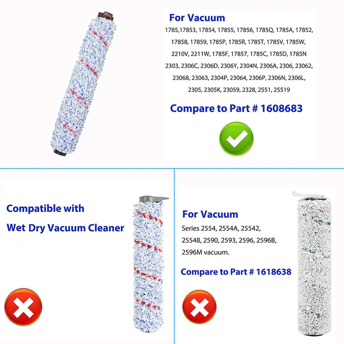 1868 Multi-Surface Brush Rolls & Vacuum Filters 1866 for Vacuum Cleaner 1608683