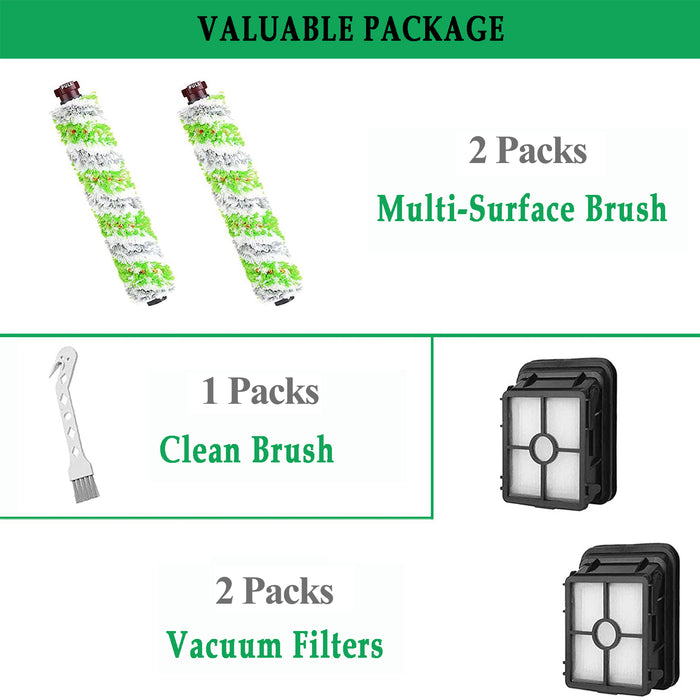 2460 Multi-Surface Pet Brush Rollers & 1866 Filter Accessories for Vacuum Cleaner Pet Pro