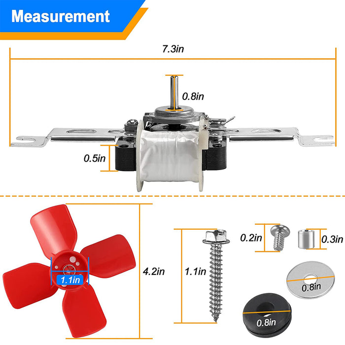 482731 Evaporator Fan Motor Kit for Refrigerators | Freezers