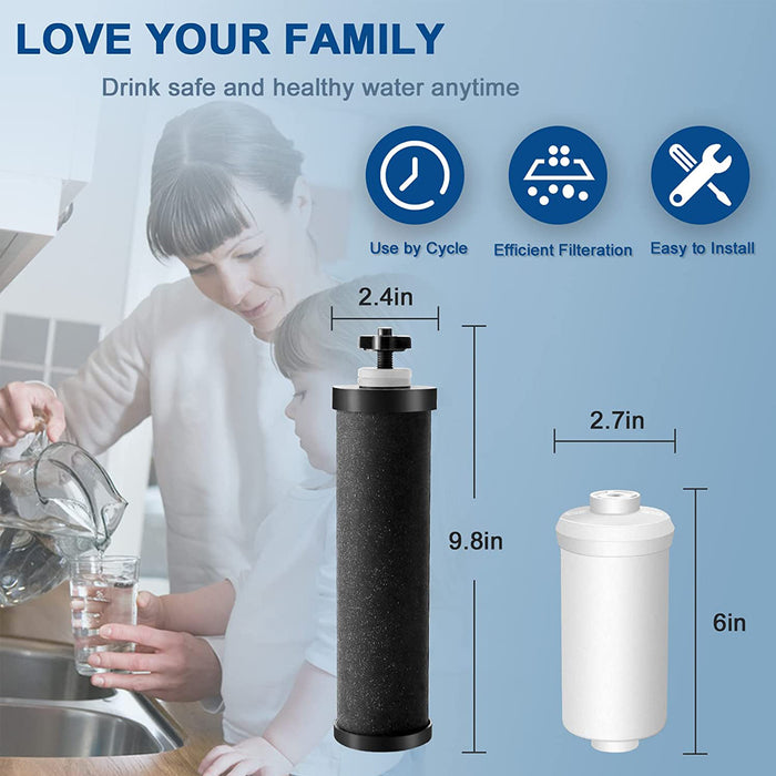 Water Filter for BB9-2 Berkey Black Filter & PF-2 Berkey Fluoride Filters