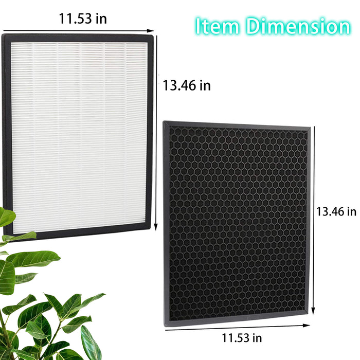 LV-Pur131 Replacement Filter Compatible with Levoit LV-PUR131, LV-PUR131S,  Part LV-PUR131-RF Air Purifier - Include HEPA Filters and Activated Carbon  Filters, Homeland Goods