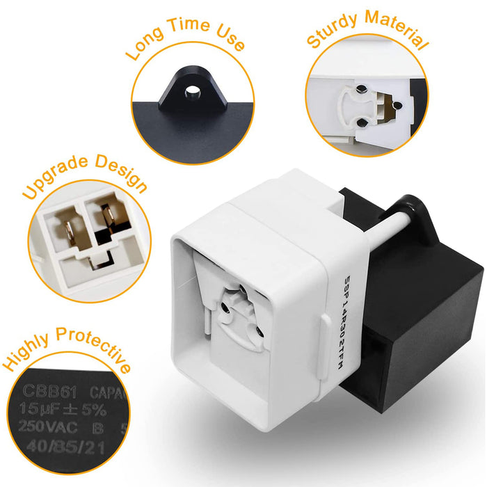 W10613606 Refrigerator Compressor Overload and Start Relay