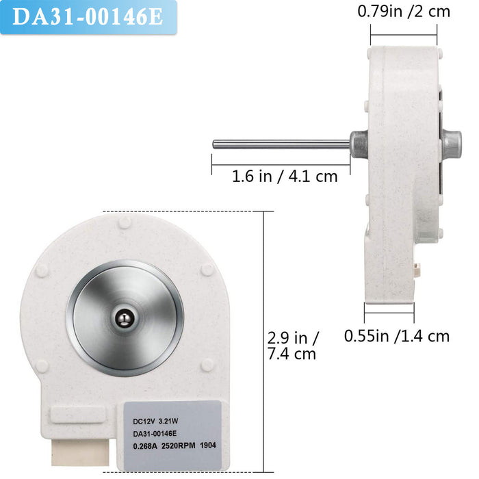 DA31-00146E Refrigerator Evaporator Motor Fan Replaces AP4136569