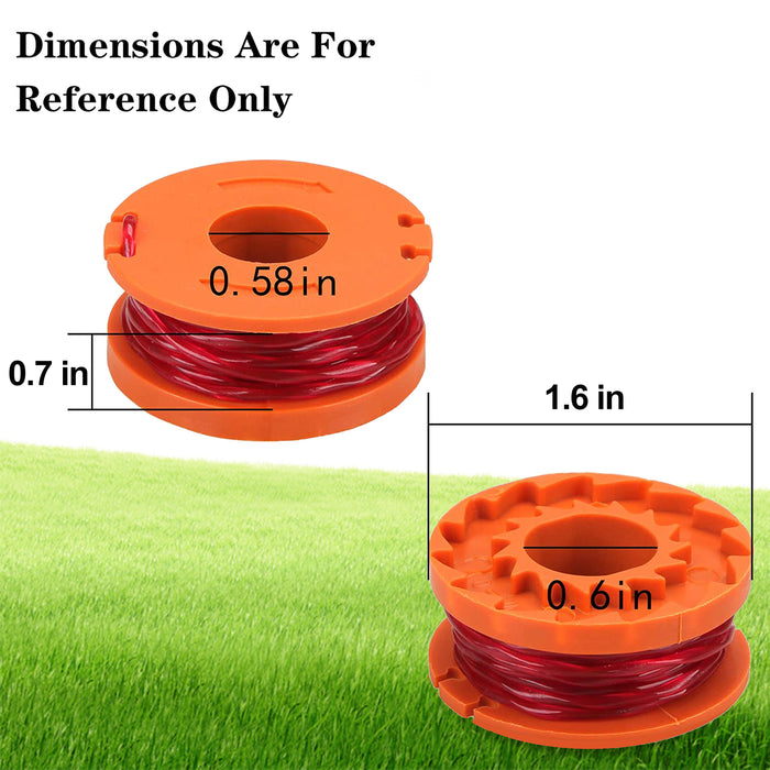 WA0010 Replacement Spool Line for WG180 WG163 Trimmer Spools