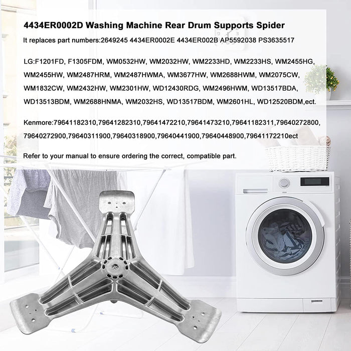 4434ER0002D Washer Spinner Support for LG Kenmore Washer 4434ER0002A