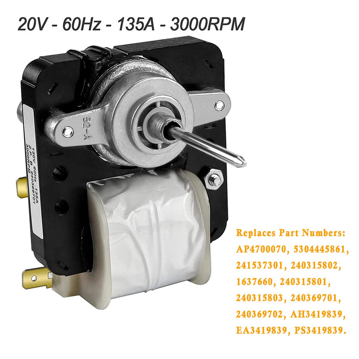 240369701 Refrigerator Evaporator Fan Motor