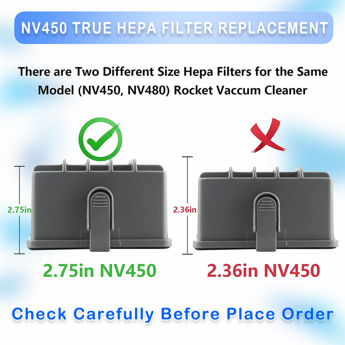 NV450 NV480 Filter Replacement for NV451 NV472 Professional Upright Vacuum