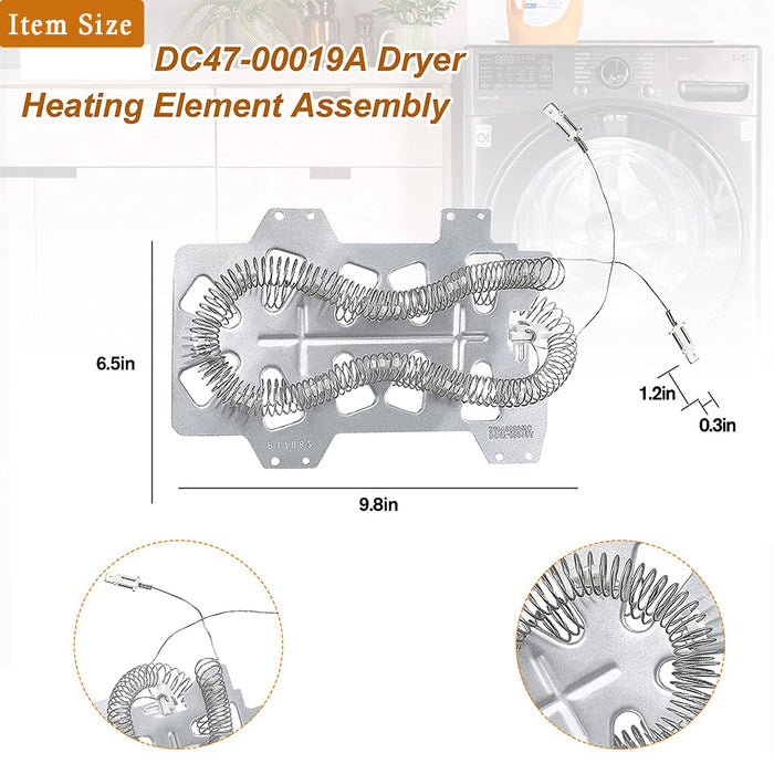 DC47-00019A Dryer Heating Element DC47-00018A & DC96-00887A Thermostat/Fuse