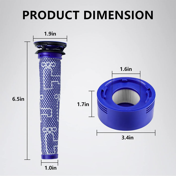 965661-01 967478-01 Vacuum Filter Replacement for V8 V7 Vacuum