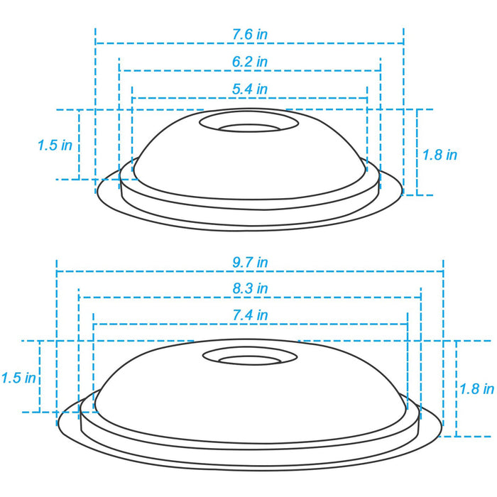 WB31M19 WB31M20 Black Porcelain Drip Pans Set