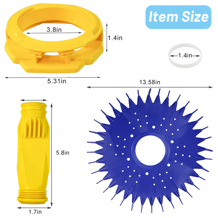 W70329 Pool Cleaner Finned Seal Disc W69698 Diaphragm W70327 Foot Pad Kit