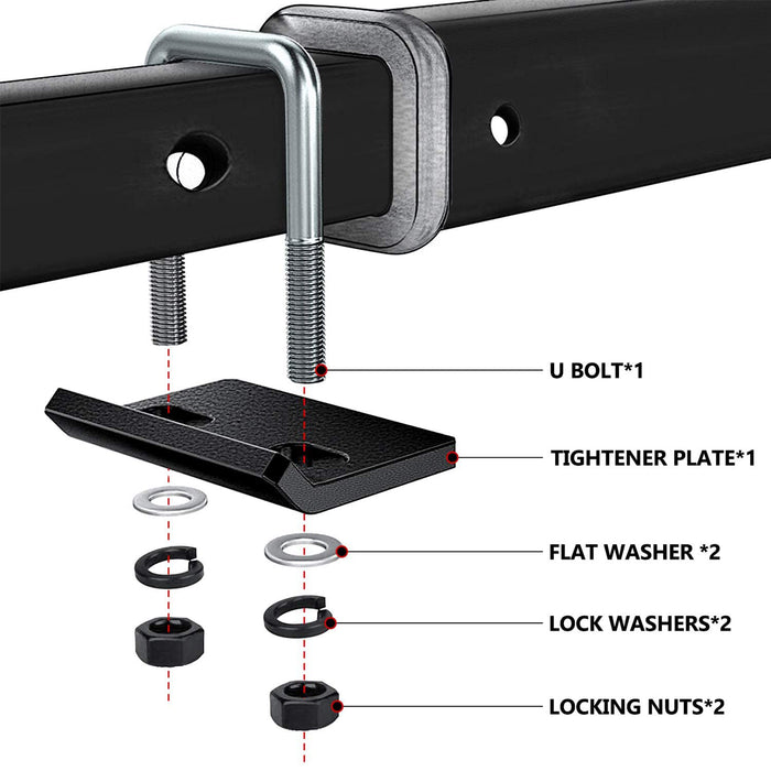 Hitch Tightener for 1.25" and 2" 304 Stainless Steel Hitch Tightener of RVs Trailers
