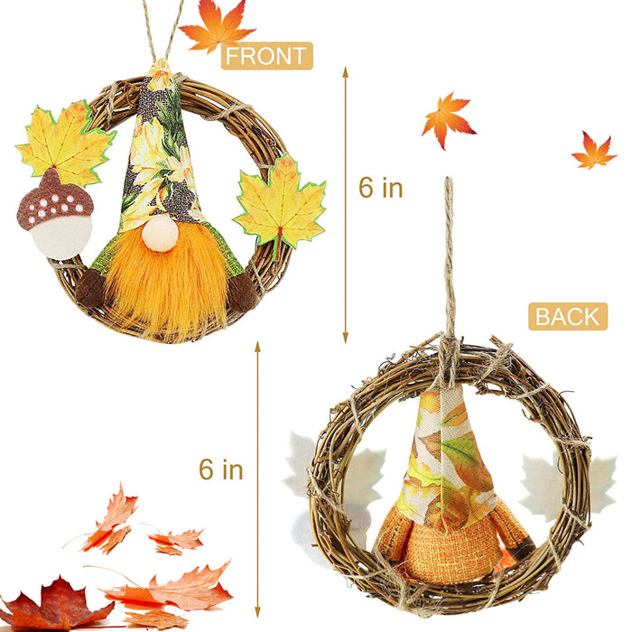 Autumn Harvests Little Cute Thanksgiving Sunflower Gnomes Plush Ornaments