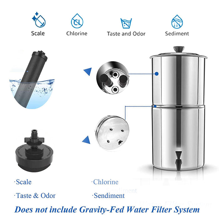 BB9-2 Water Filter Replacement Purification Elements for Black Gravity Filter System