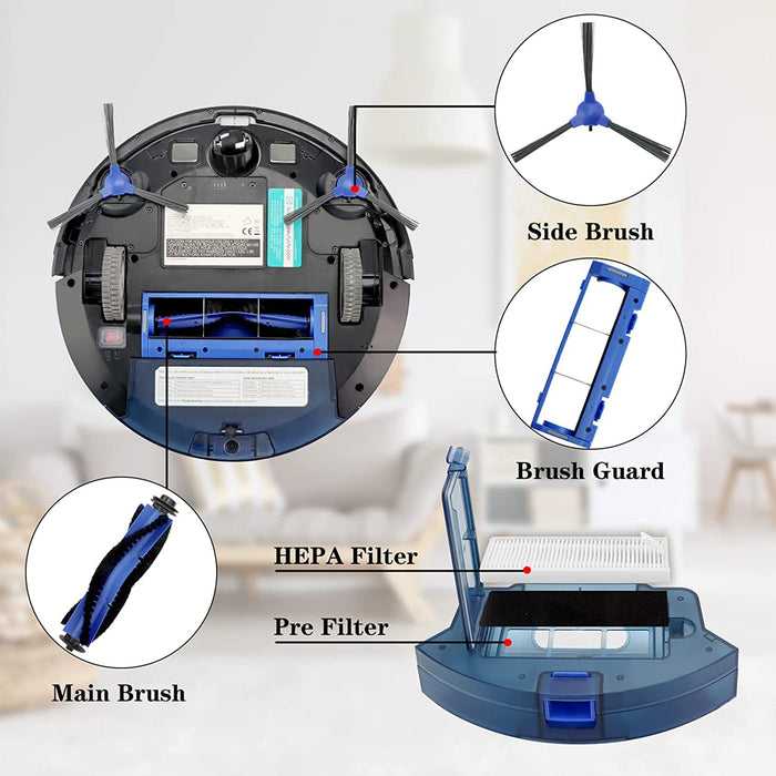 RoboVac Replacement Kit for Eufy RoboVac 11S 15C 30 30C 12 35C Robotic Vacuum Cleaner