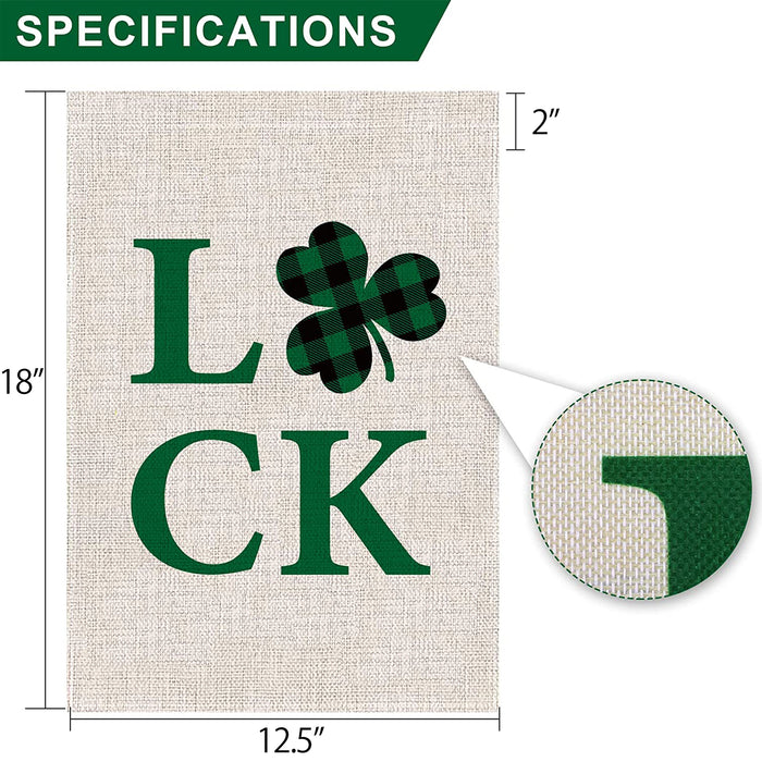 Lucky Clover Yard Flag Decoration for Indoor Outdoor