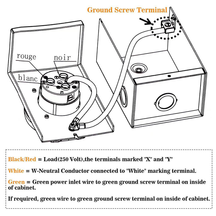 30 Amp Generator Power Inlet Box L14-30P 4 Prong 125/250V 7500 Watts