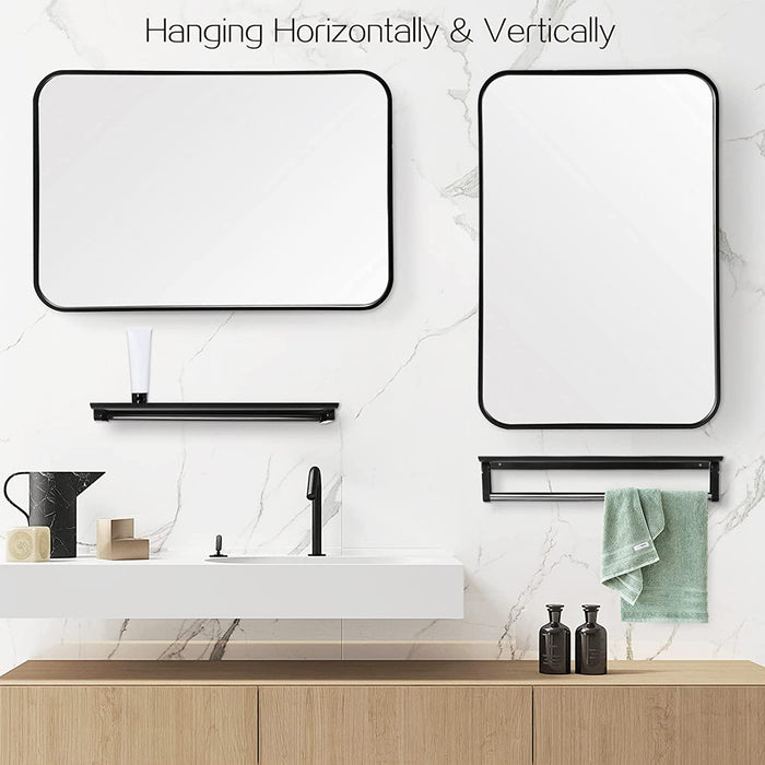 20" x 28" Rectangular Rounded Bathroom Mirror