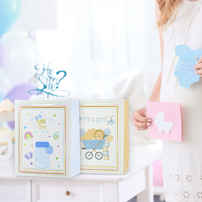 Baby Gift Bags with Tissue Paper for Baby Showers New Moms