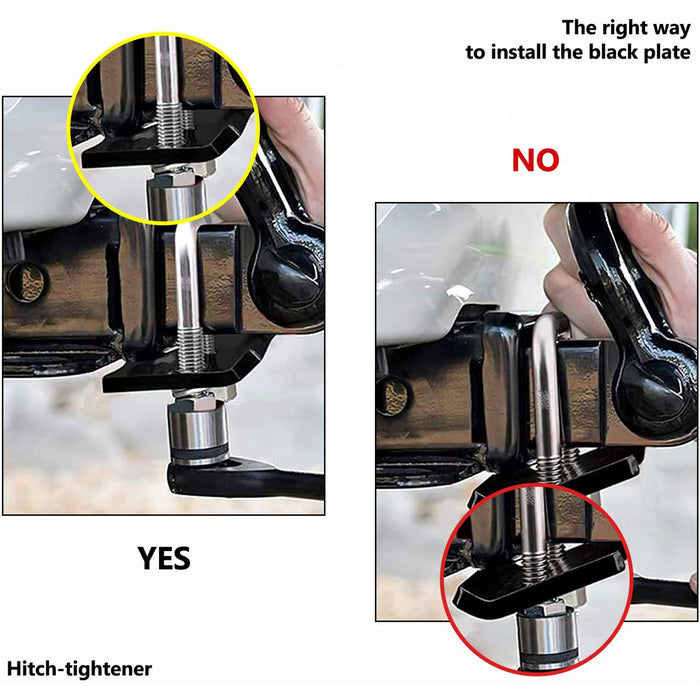 Hitch Tightener for 1.25" and 2" 304 Stainless Steel Hitch Tightener of RVs Trailers