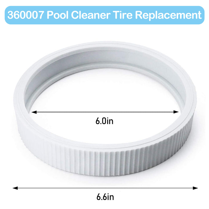 360007 Rubber Tire with Treads LLC1 Tire Fits for Pool Cleaner Wheel