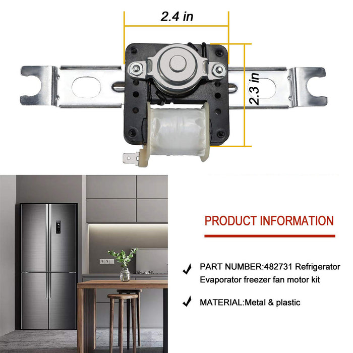 482731 Evaporator Fan Motor Kit for Refrigerators | Freezers