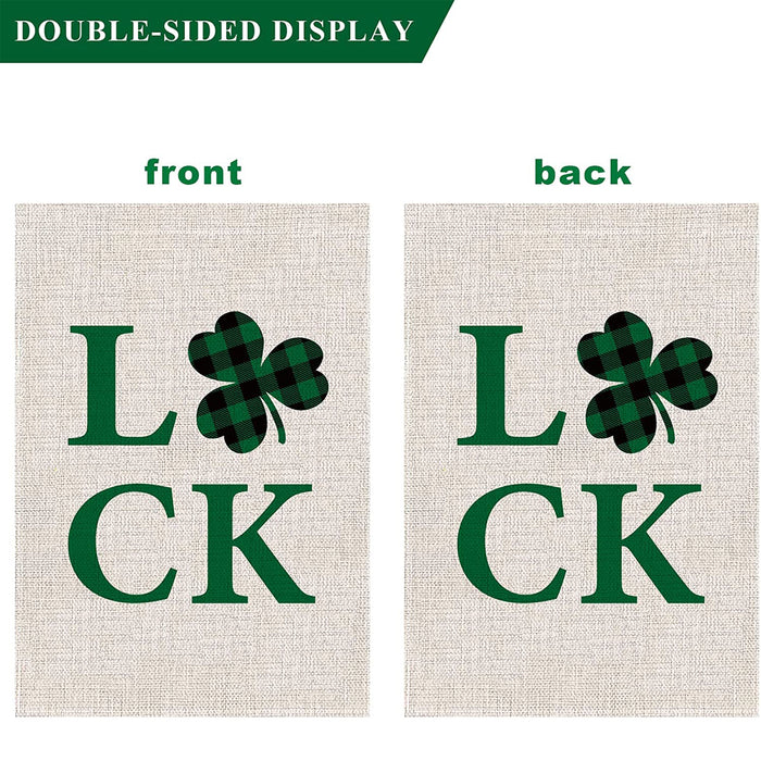 Lucky Clover Yard Flag Decoration for Indoor Outdoor