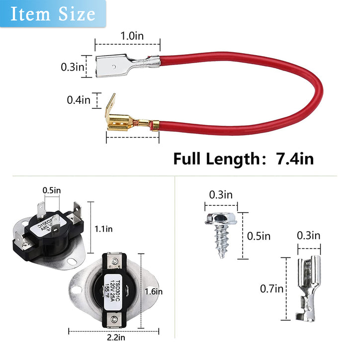 279838 Dryer Heating Element & 279816 Thermal Fuse Kit