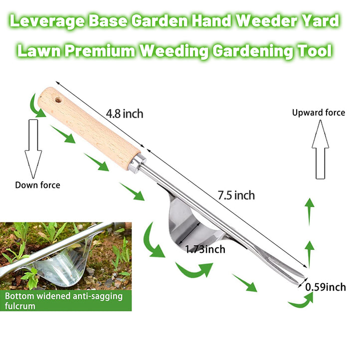 Hand Weed Puller Tool "V" Notch for Garden Weeding