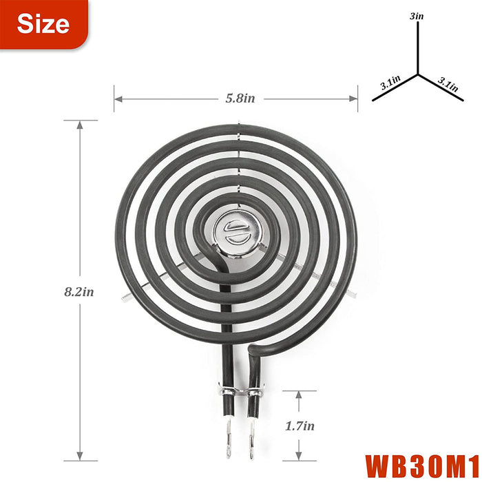 WB30M1 WB30M2 Electric Range Stove Surface Burner Element Kit