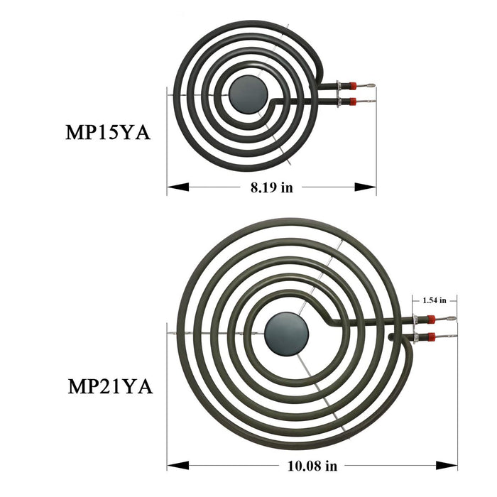 MP22YA Electric Range Burner Element Unit Set and 330031 Surface Element Kit