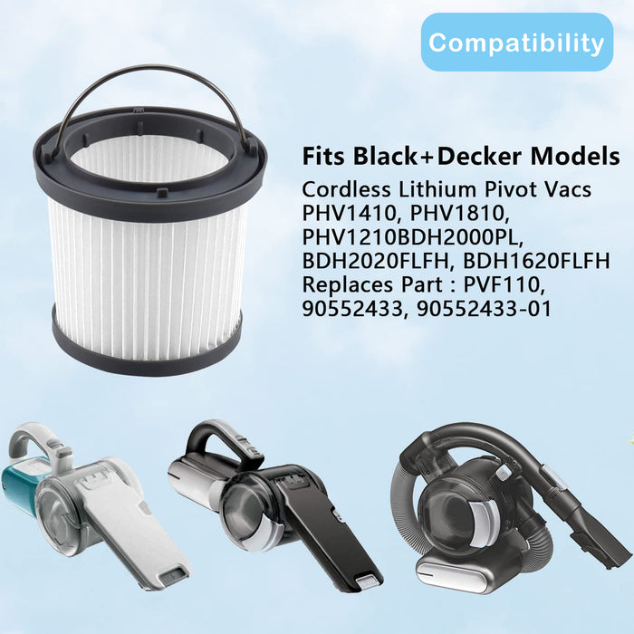 PVF110 Vacuum Filter  for 90552433-01 Vacuum Cleaners