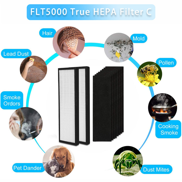 FLT5000 True HEPA Filter C for FLT5000/FLT5111 AC5000 Series Air Cleaners