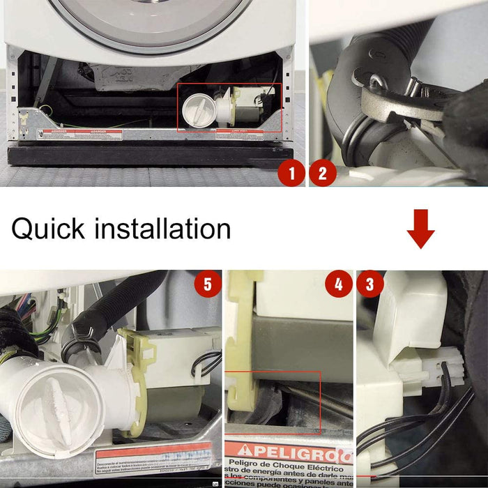 W10130913 Washer Drain Pump Assembly(OEM)