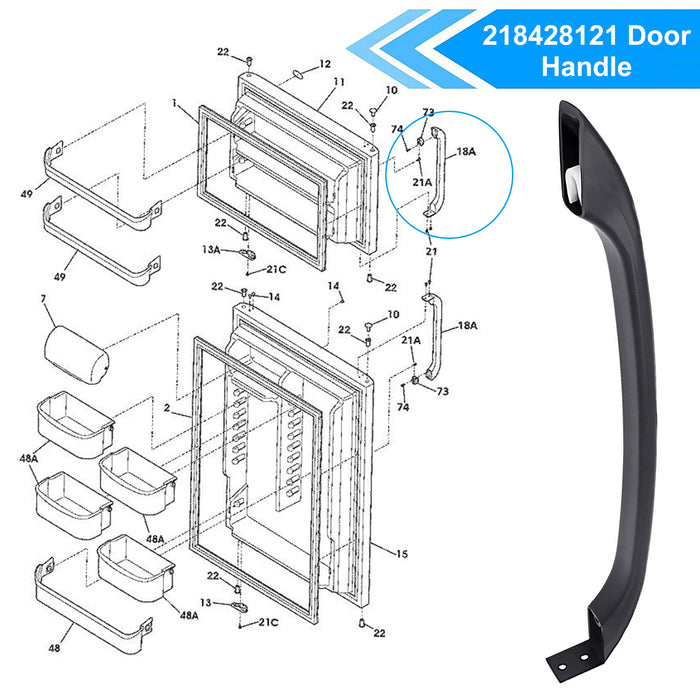 218428121 Refrigerator Door Handle