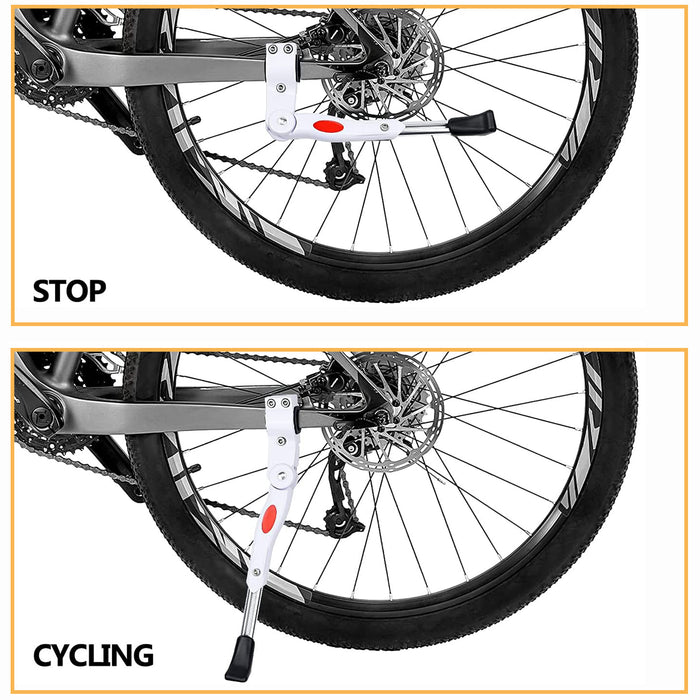 Adjustable Bike Side Kickstands for 22"-26" 700C Mountain Bike