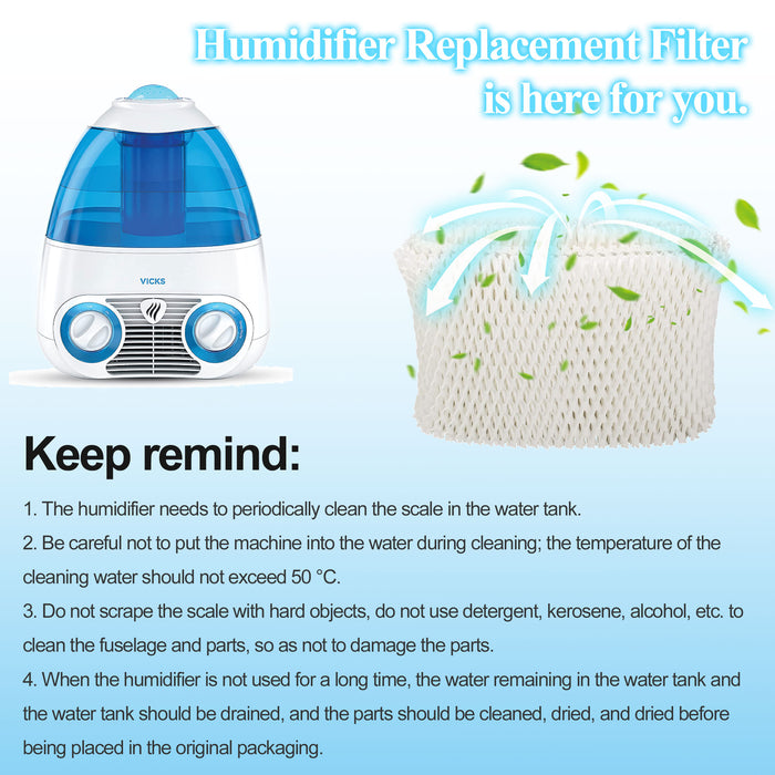 WF2 Replacement Humidifier Filter for Kaz 3020 Vicks V3100 Humidifier