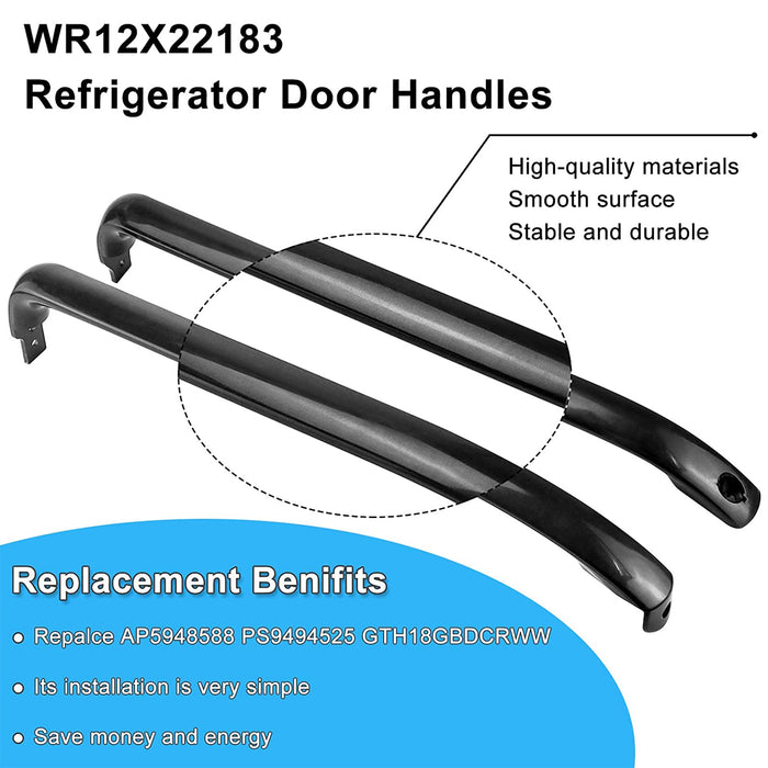 WR12X22183 Refrigerator Door Handle Set