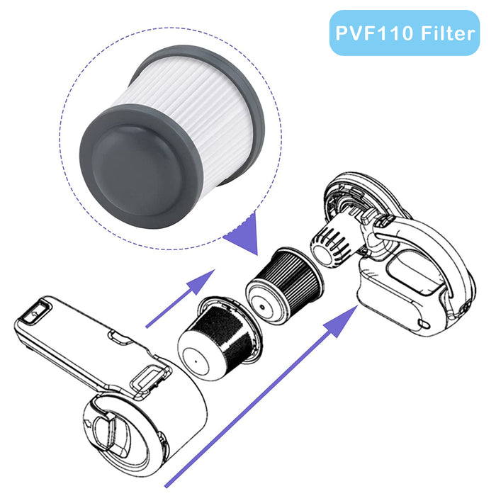 PVF110 Vacuum Filter  for 90552433-01 Vacuum Cleaners