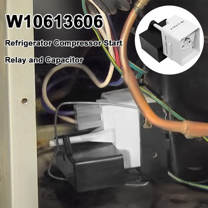W10613606 Refrigerator Compressor Overload and Start Relay