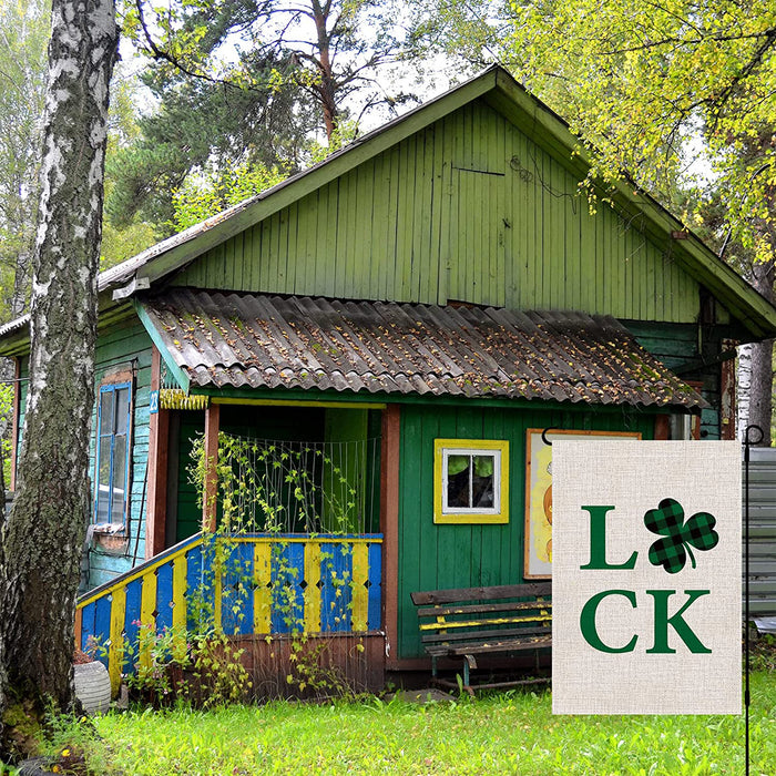Lucky Clover Yard Flag Decoration for Indoor Outdoor