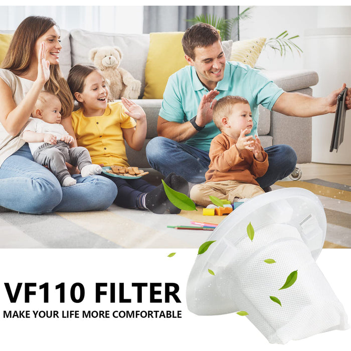 3-Pack Vf110 Filter Replacement for Black & Decker HHVI315JO42 Vacuum Cleaner
