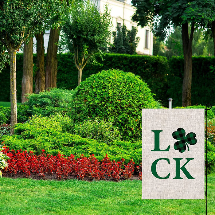 Lucky Clover Yard Flag Decoration for Indoor Outdoor