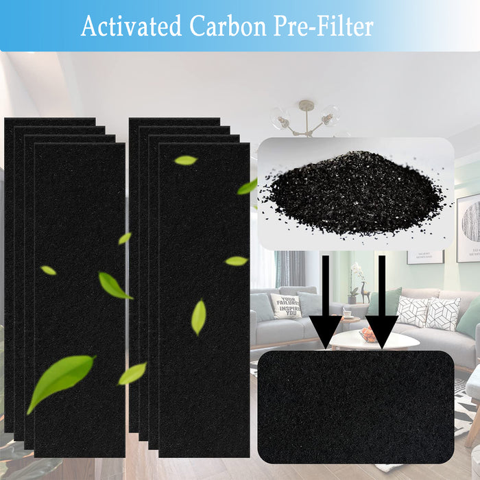 Ture E FLT4100 Kit Filtri Ricambio Per Guardian AC4100 | 3 Filtri HEPA H13 + 6 Prefiltri A Carbone Attivo