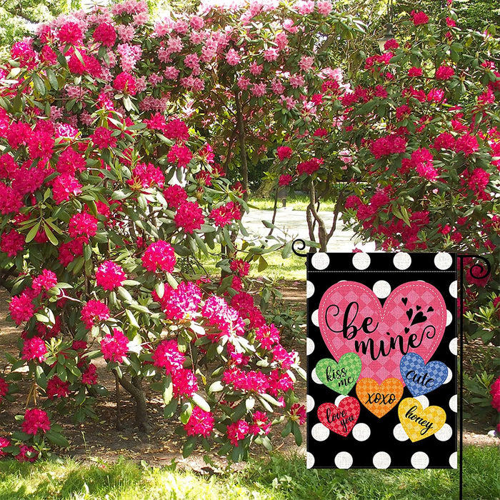 Heart Garden Flag for Yard Outside Decoration