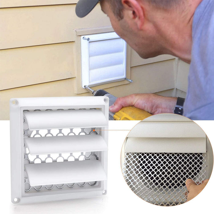 4" Dryer Vent Cover Outdoor with Metal Screen for 4 Inch Dryer Vent Hose