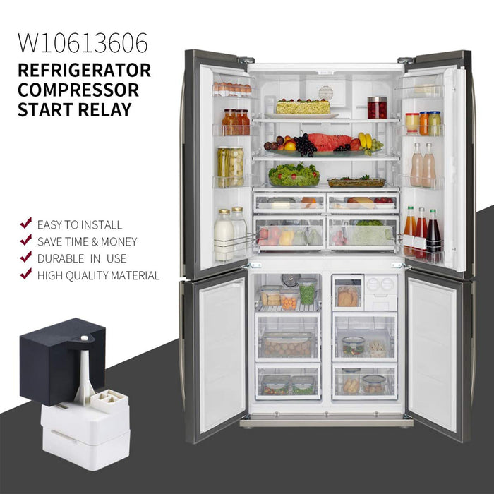 W10613606 Refrigerator Compressor Overload and Start Relay