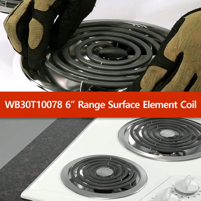 WB30T10078 WB30X24401 Electric Range 4 Turn 6" Surface Element